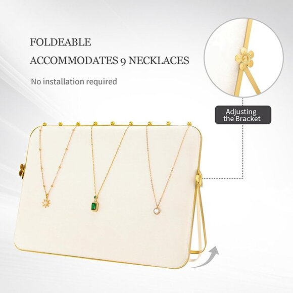 NEW Necklace Display Stands for Selling with Velvet, Large Metal Necklace - Picture 4 of 8